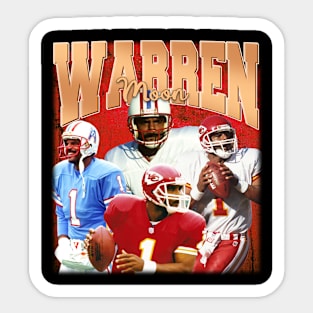 Vintage Warren Moon Retro Sticker